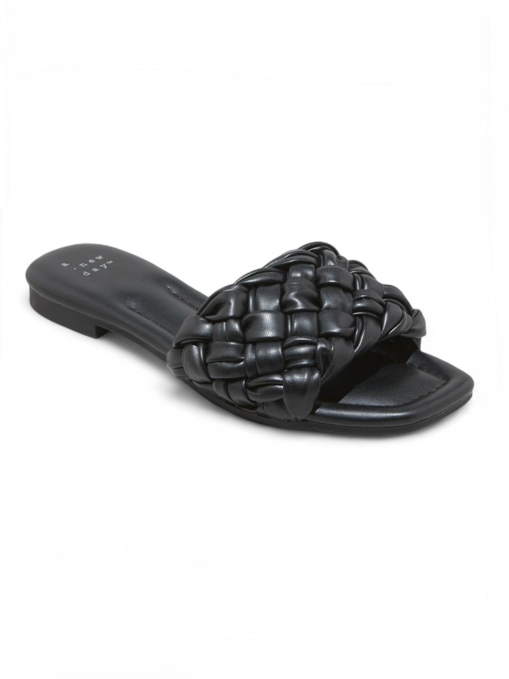 NEW A New Day Carissa Black Woven Sandals Size 6